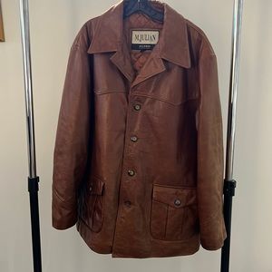 Vintage leather men’s jacket.